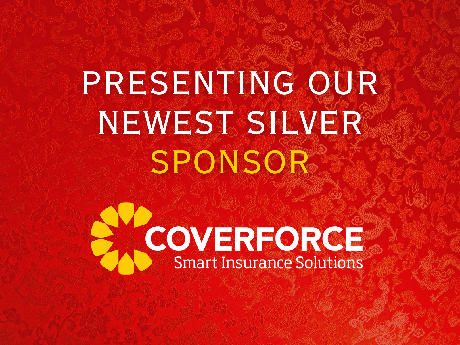 Presenting our new Silver Sponsor – Coverforce